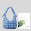 Simple Quilted Bubble Texture Cloud Pleated Handbag For Women - Myluvfit
