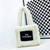 Lamb Fur Fluffy Bag Niche Fashion Mini Tote Handbag Female - Myluvfit