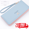 Leather Wallets Women Purses Zipper Long - Myluvfit