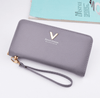 Leather Wallets Women Purses Zipper Long - Myluvfit