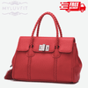 Leather handbags lychee pattern handbag - Myluvfit