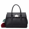 Leather handbags lychee pattern handbag - Myluvfit