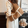 2pcs Women Plush Totes Casual Large-capacity Suede Handbag Winter Bags - Myluvfit
