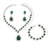 Jewelry Suit Necklace Ear Stud Bracelet Three-piece Set - Myluvfit