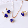 Stunning European & American Fashion Crystal Jewelry Set: Necklace, Earrings, Ring🌟 - Myluvfit