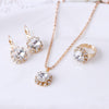 Stunning European & American Fashion Crystal Jewelry Set: Necklace, Earrings, Ring🌟 - Myluvfit