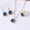 Stunning European & American Fashion Crystal Jewelry Set: Necklace, Earrings, Ring🌟 - Myluvfit