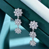 Sapphire Jewelry Floral Full Diamond Earrings - Myluvfit