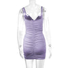 European And American Summer V-neck Suspender Skirt - Myluvfit