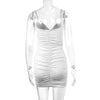 European And American Summer V-neck Suspender Skirt - Myluvfit