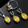 Jewelry Set Diamond, Zircon, Copper-plated - Myluvfit