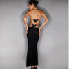 Floral Print Halter Spaghetti Straps Dress Sexy Slim Butterfly Back Dressess Spring Summer Womens Clothing - Myluvfit