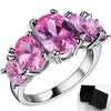 Sparkle in Style: Colorful Cubic Zirconia Rings for Women - Trendy Fashion Jewelry - Myluvfit