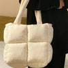 High-grade Diamond Soft Cotton Filled Large Capacity Handbag For Women - Myluvfit