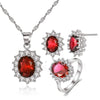 Radiant Jewelry Set: Necklace, Ring, and Stud Earrings - Brighten Your Look! - Myluvfit