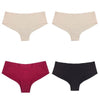 Half Buttock Underwear Female Three Pack Ice Silk Without Trace A Piece Of - Myluvfit