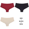 Half Buttock Underwear Female Three Pack Ice Silk Without Trace A Piece Of - Myluvfit