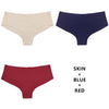 Half Buttock Underwear Female Three Pack Ice Silk Without Trace A Piece Of - Myluvfit