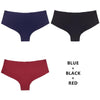 Half Buttock Underwear Female Three Pack Ice Silk Without Trace A Piece Of - Myluvfit