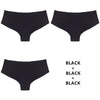 Half Buttock Underwear Female Three Pack Ice Silk Without Trace A Piece Of - Myluvfit