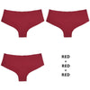 Half Buttock Underwear Female Three Pack Ice Silk Without Trace A Piece Of - Myluvfit