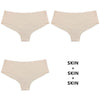 Half Buttock Underwear Female Three Pack Ice Silk Without Trace A Piece Of - Myluvfit