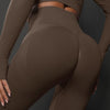 High Waist Seamless Yoga Pants Women's Solid Color Full Length Leggings Fitness Hip Up Running Sport Gym Legging Outfits - Myluvfit