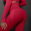 High Waist Seamless Yoga Pants Women's Solid Color Full Length Leggings Fitness Hip Up Running Sport Gym Legging Outfits - Myluvfit