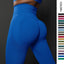 High Waist Seamless Yoga Pants Women's Solid Color Full Length Leggings Fitness Hip Up Running Sport Gym Legging Outfits - Myluvfit