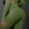 High Waist Seamless Yoga Pants Women's Solid Color Full Length Leggings Fitness Hip Up Running Sport Gym Legging Outfits - Myluvfit