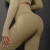 High Waist Seamless Yoga Pants Women's Solid Color Full Length Leggings Fitness Hip Up Running Sport Gym Legging Outfits - Myluvfit