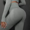 High Waist Seamless Yoga Pants Women's Solid Color Full Length Leggings Fitness Hip Up Running Sport Gym Legging Outfits - Myluvfit