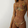 Lace Stitching Sexy Lace-up Lingerie Two-piece Set - Myluvfit