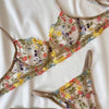 Lace Stitching Sexy Lace-up Lingerie Two-piece Set - Myluvfit