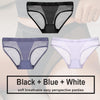 Low Waist Mesh Solid Color Briefs - Myluvfit