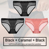 Low Waist Mesh Solid Color Briefs - Myluvfit