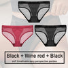 Low Waist Mesh Solid Color Briefs - Myluvfit