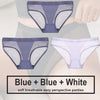 Low Waist Mesh Solid Color Briefs - Myluvfit