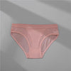 Low Waist Mesh Solid Color Briefs - Myluvfit