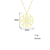 Mandala Flower Pendant Necklace - Myluvfit