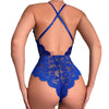Nightclubs Party Underwear Halter Spaghetti Straps Blue Jumpsuit - Myluvfit