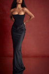 Off-shoulder Slimming Fishbone Skinny Silk Casual Women - Myluvfit