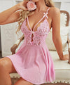 Pajamas Mesh Lace Sling Transparent Lingerie - Myluvfit