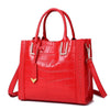 Crocodile Pattern Woven Handbag Women Leather Handbags - Myluvfit
