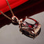 18K Rose Gold-plated Jewelry With Artificial Red Tourmaline - Myluvfit