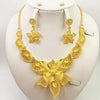 Stunning Gold Jewelry Set: Perfect African Wedding Gifts for Women - Necklace & Earrings - Myluvfit