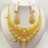 Stunning Gold Jewelry Set: Perfect African Wedding Gifts for Women - Necklace & Earrings - Myluvfit