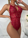 Red Lingerie Lace Pajamas Lingerie One-piece Lingerie Net Lingerie - Myluvfit