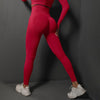 Seamless Stretch High Waist Belly Contracting And Close-fitting Trousers - Myluvfit