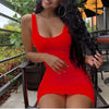 Off Shoulder Mini Bodycon Summer Dress Women Backless Club - Myluvfit